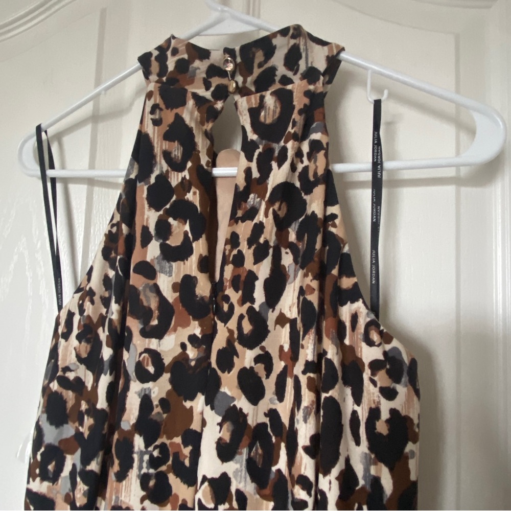 Julia Jordan Leopard Jumpsuit, Size 8, Leopard Pr… - image 2